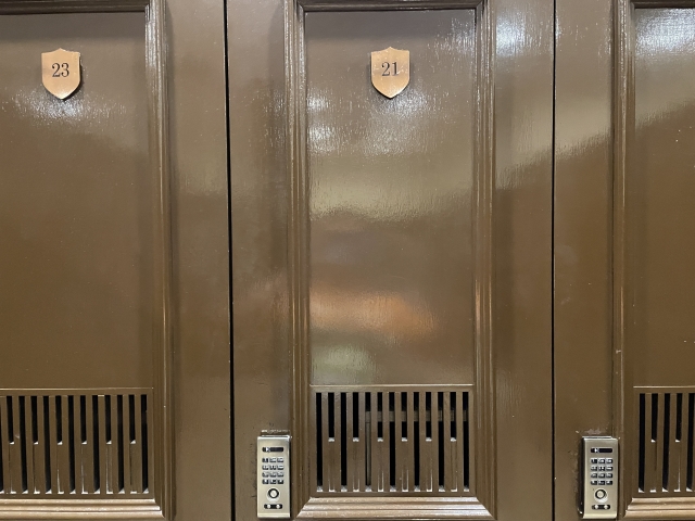 ゴルフ場のロッカー