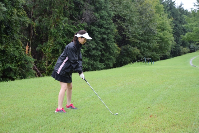 ゴルフ場のライ。